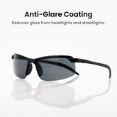 Men’s Night Driving Glasses Anti-Glare Yellow Lens